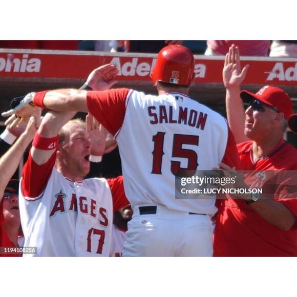 Anaheim Angels 2002 RAWLINGS Vest 3rd Authentic jersey 44 L white Alt MLB vtg - Picture 9 of 14